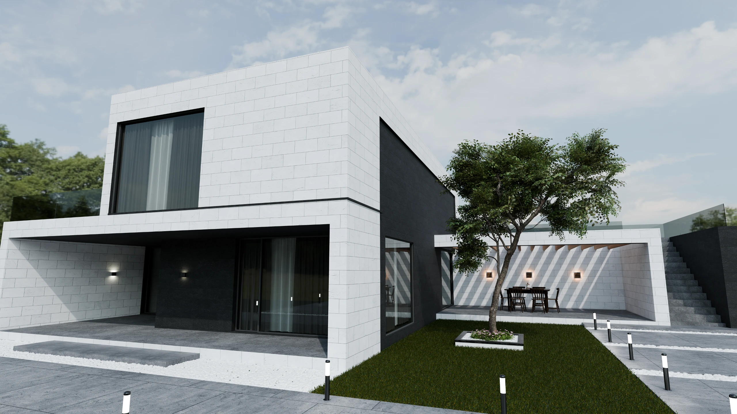 S01 SW — installed on a house facade